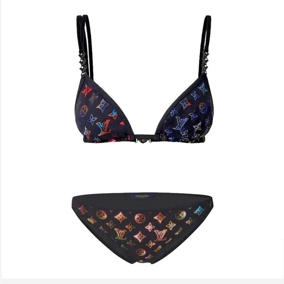 Louis Vuitton***RARE ITEM***Neon Mahina Monogram Bikini (set) NWT - Picture 1 of 10